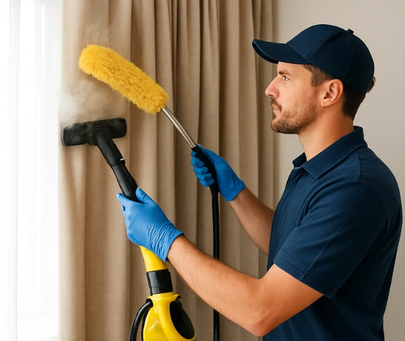 Trusted blind cleaning technician Matty Curtain Cleaning fawkner-vic QLD