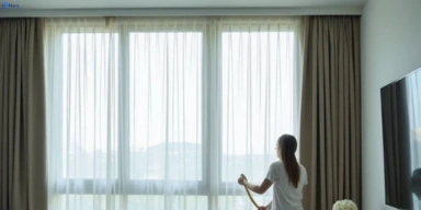 Delicate sheer drape cleaning fawkner-vic Matty Curtain Cleaning