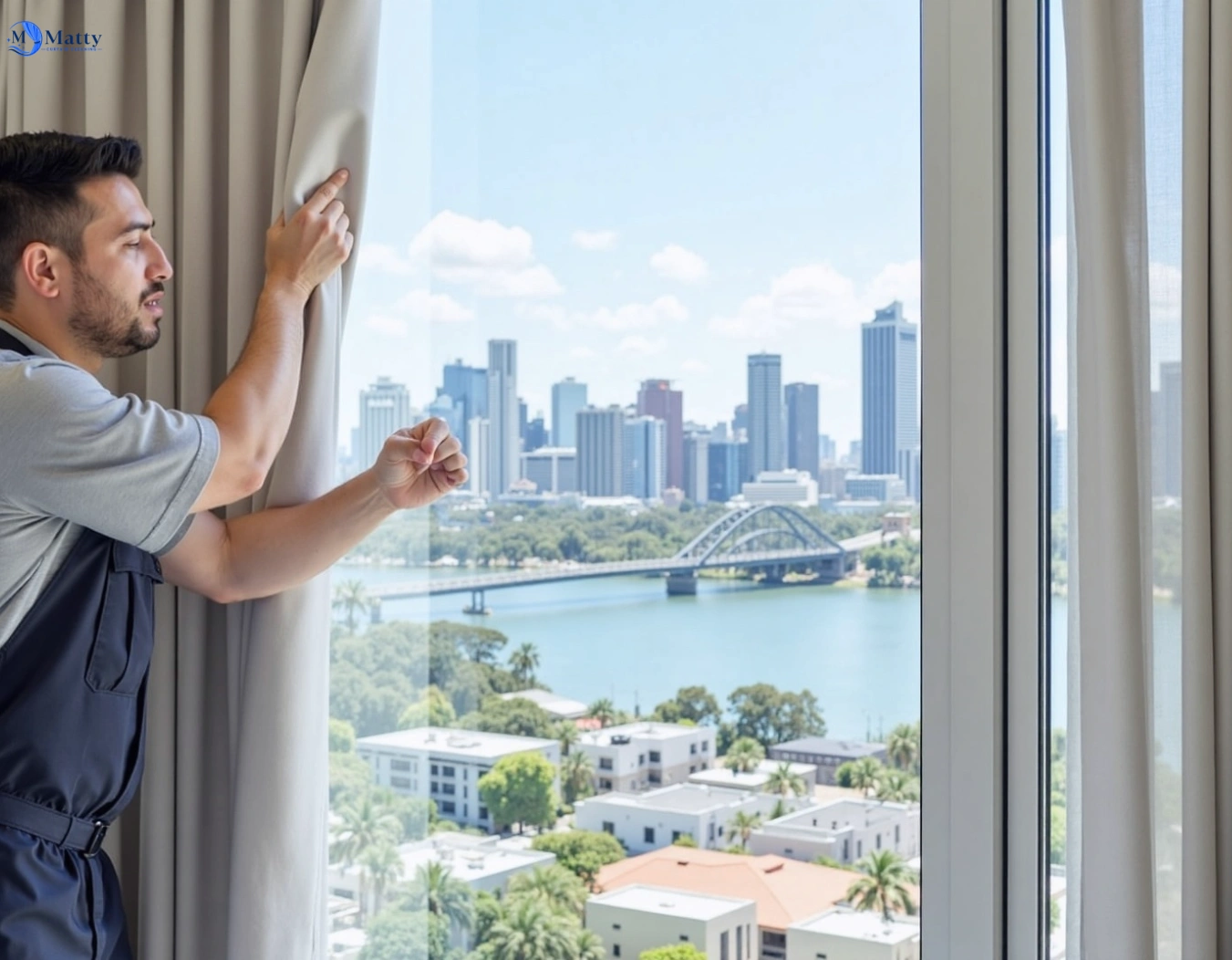 Professional curtain steam cleaning service fawkner-vic QLD by Matty Curtain Cleaning